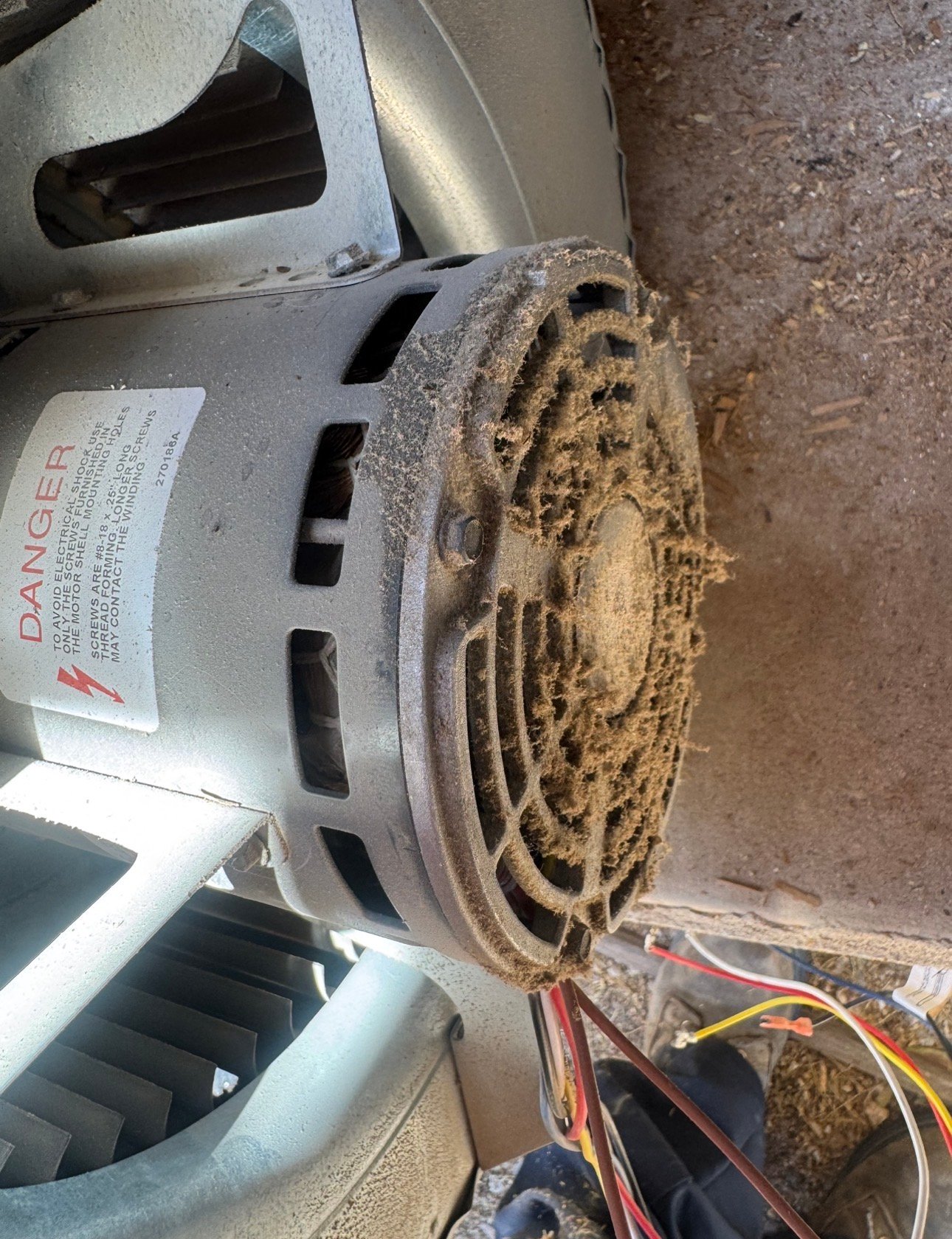 Dirty furnace blower motor needing repair in Oro Valley