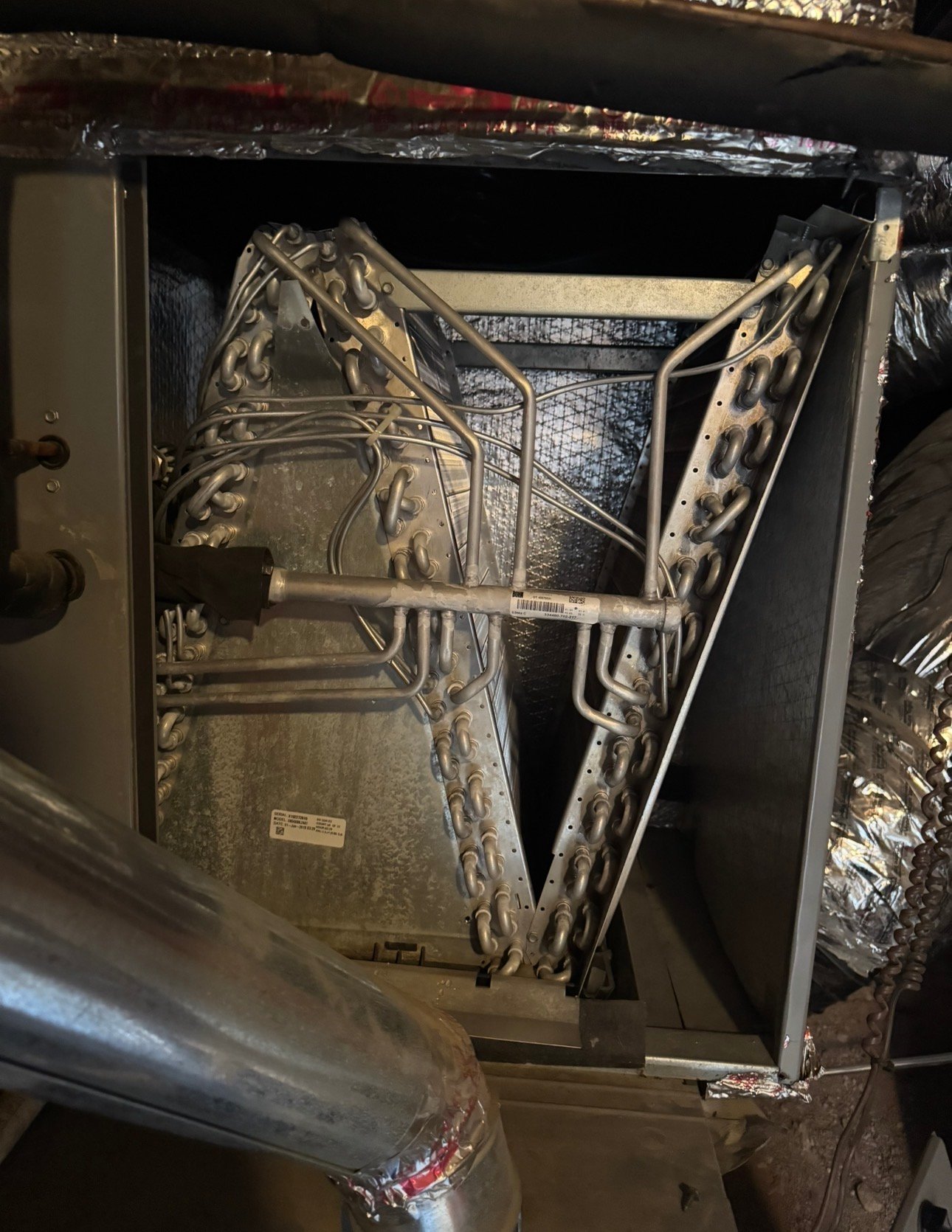 Evaporator coil cleaning during HVAC maintenance Tucson