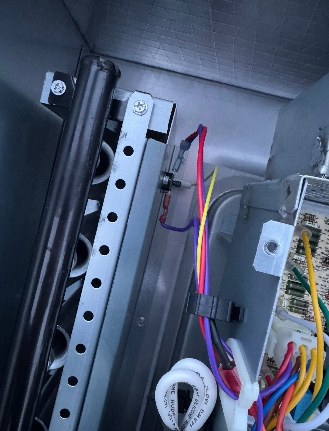 Furnace burner operating during repair in Tucson home