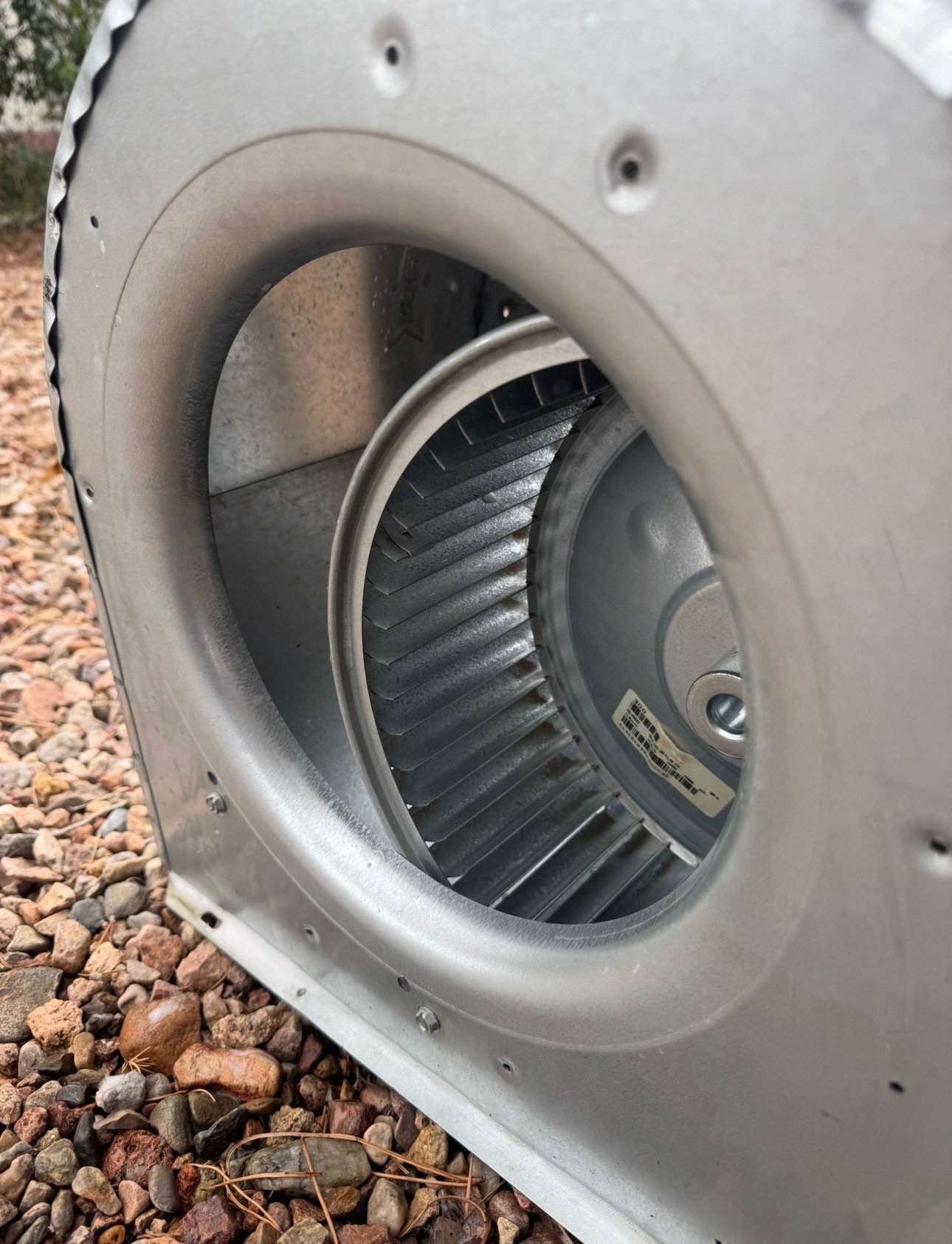 Clean blower wheel after preventive HVAC maintenance Tucson