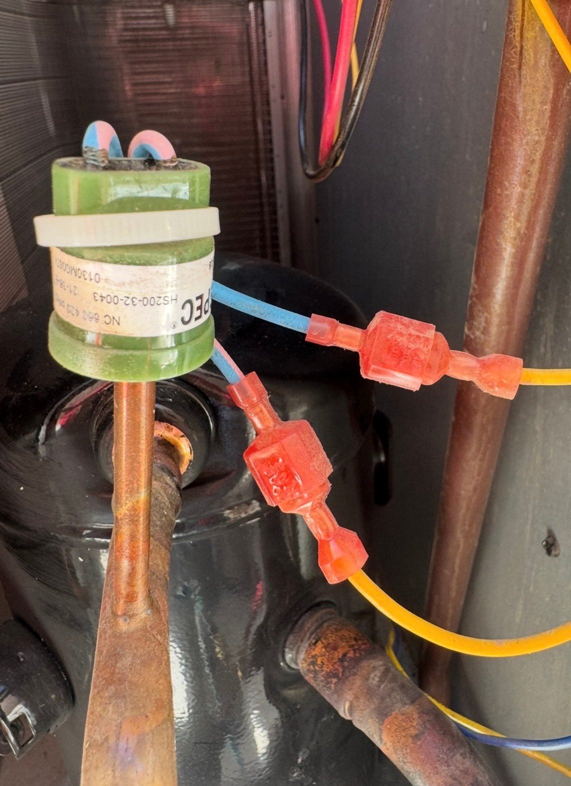 Low pressure switch inside an AC system during service in Summit, AZ
