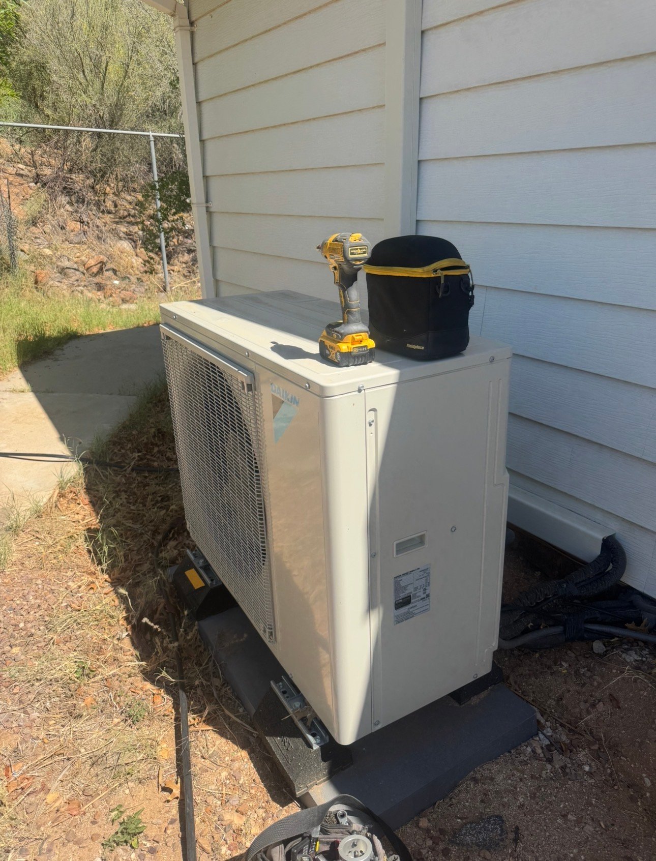 Multi-head mini-split condenser serving multiple zones in Picture Rocks, AZ